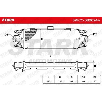 Intercooler, Charger Stark SKICC-0890244 SKICC-0890244 - photo 5