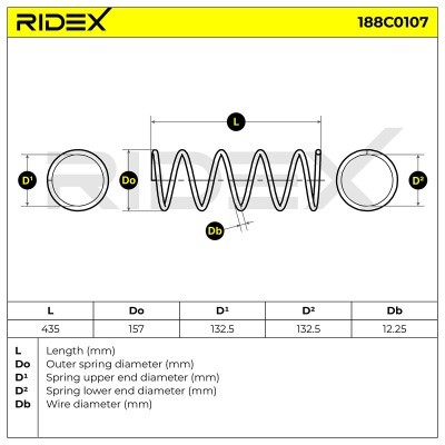 Suspension Spring RIDEX 188C0107 188C0107 - photo 4
