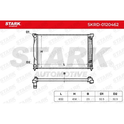 Radiator, Engine Cooling Stark SKRD-0120462 SKRD-0120462 - photo 7