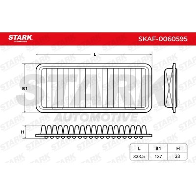 Air Filter Stark SKAF-0060595 SKAF-0060595 - photo 2