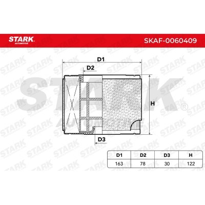 Air Filter Stark SKAF-0060409 SKAF-0060409 - photo 6