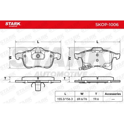 Brake Pads Set Stark SKOP-1006 SKOP-1006 - photo 4