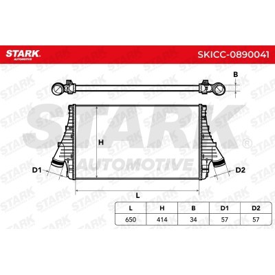Intercooler, Charger Stark SKICC-0890041 SKICC-0890041 - photo 5