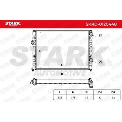 Radiator, Engine Cooling Stark SKRD-0120448 SKRD-0120448 - photo 8