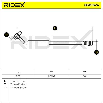 Brake Hose RIDEX 83B1324 83B1324 - photo 5