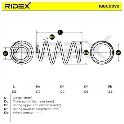 Suspension Spring RIDEX 188C0079 188C0079 - photo 5