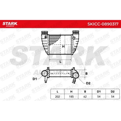 Intercooler, Charger Stark SKICC-0890317 SKICC-0890317 - photo 7