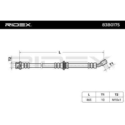 Brake Hose RIDEX 83B0175 83B0175 - photo 6