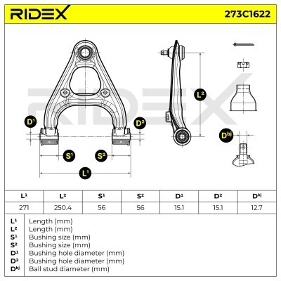 Control Arm RIDEX 273C1622 273C1622 - photo 7