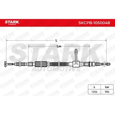 Cable Pull, Parking Brake Stark SKCPB-1050048 SKCPB-1050048 - photo 3