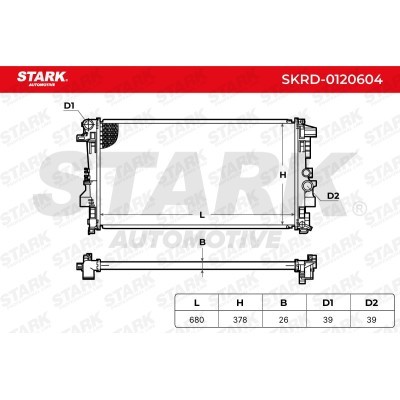 Radiator, Engine Cooling Stark SKRD-0120604 SKRD-0120604 - photo 5