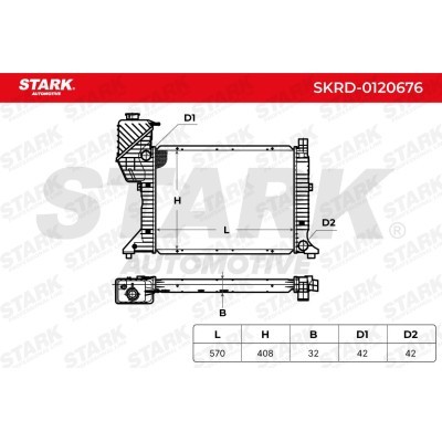Radiator, Engine Cooling Stark SKRD-0120676 SKRD-0120676 - photo 4
