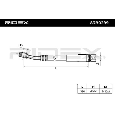 Brake Hose RIDEX 83B0299 83B0299 - photo 6