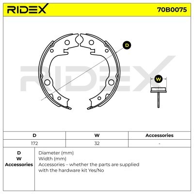 Brake Pads Set RIDEX 70B0075 70B0075 - photo 5