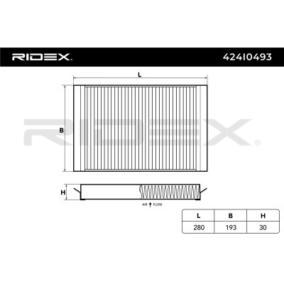 Cabin Air Filter RIDEX 424I0493 424I0493 - photo 6