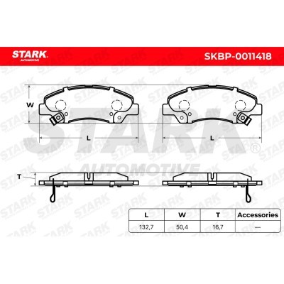 Brake Pads Set Stark SKBP-0011431 SKBP-0011431 - photo 6