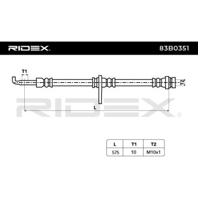 Brake Hose RIDEX 83B0351 83B0351 - photo 3