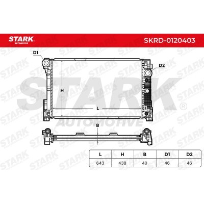 Radiator, Engine Cooling Stark SKRD-0120403 SKRD-0120403 - photo 5