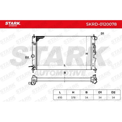 Radiator, Engine Cooling Stark SKRD-0120078 SKRD-0120078 - photo 5