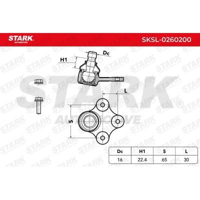 Ball Joint Stark SKSL-0260200 SKSL-0260200 - photo 5