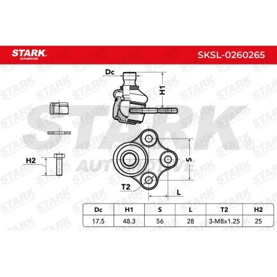 Ball Joint Stark SKSL-0260265 SKSL-0260265 - photo 7