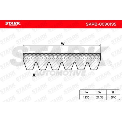V-Ribbed Belt Stark SKPB-0090195 SKPB-0090195 - photo 3