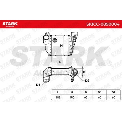 Intercooler, Charger Stark SKICC-0890004 SKICC-0890004 - photo 7