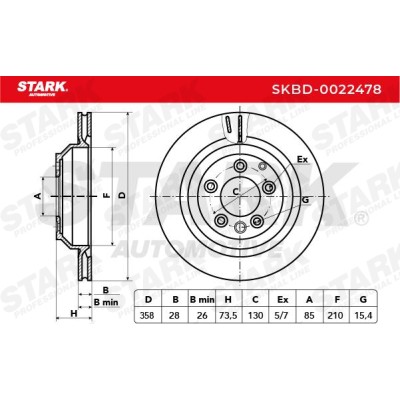 Brake Disc Stark SKBD-0022478 SKBD-0022478 - photo 5