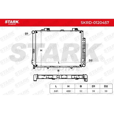 Radiator, Engine Cooling Stark SKRD-0120457 SKRD-0120457 - photo 4