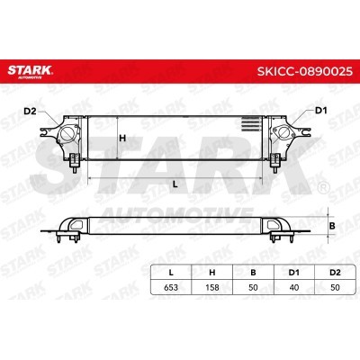 Intercooler, Charger Stark SKICC-0890025 SKICC-0890025 - photo 6