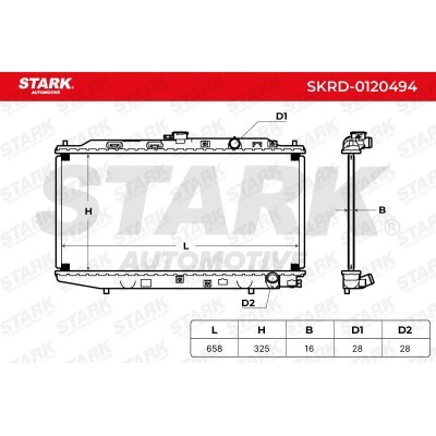 Radiator, Engine Cooling Stark SKRD-0120494 SKRD-0120494 - photo 5