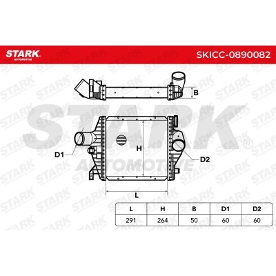 Intercooler, Charger Stark SKICC-0890082 SKICC-0890082 - photo 8