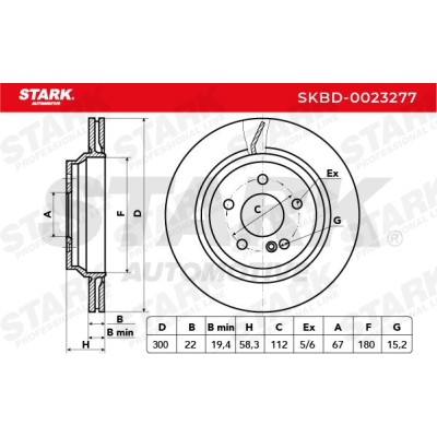 Brake Disc Stark SKBD-0023277 SKBD-0023277 - photo 5