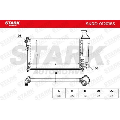 Radiator, Engine Cooling Stark SKRD-0120185 SKRD-0120185 - photo 5