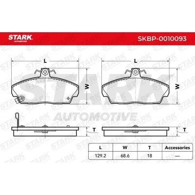 Brake Pads Set Stark SKBP-0010093 SKBP-0010093 - photo 3