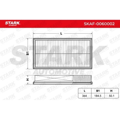 Air Filter Stark SKAF-0060002 SKAF-0060002 - photo 3