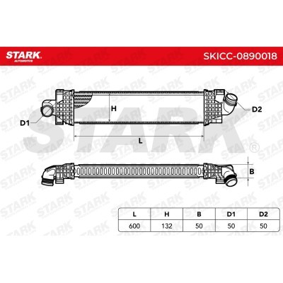 Intercooler, Charger Stark SKICC-0890018 SKICC-0890018 - photo 6