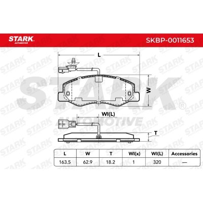 Brake Pads Set Stark SKBP-0011653 SKBP-0011653 - photo 5