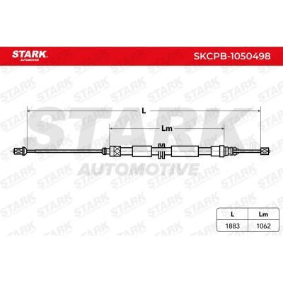 Cable Pull, Parking Brake Stark SKCPB-1050498 SKCPB-1050498 - photo 6