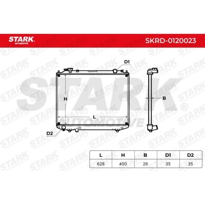 Radiator, Engine Cooling Stark SKRD-0120023 SKRD-0120023 - photo 7