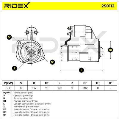 Starter RIDEX 2S0112 2S0112 - photo 6