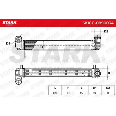 Intercooler, Charger Stark SKICC-0890034 SKICC-0890034 - photo 5
