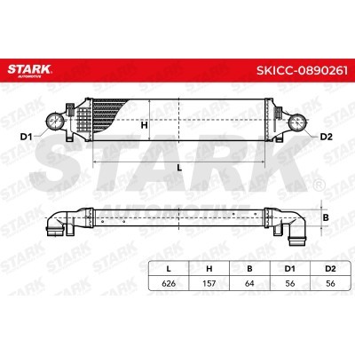 Intercooler, Charger Stark SKICC-0890261 SKICC-0890261 - photo 7