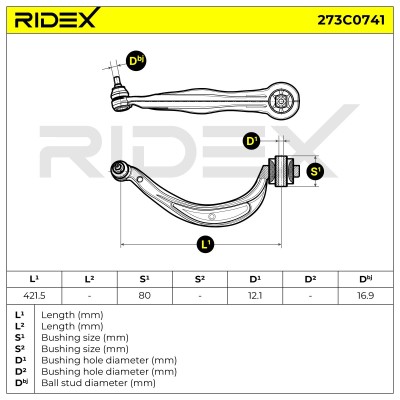 Control Arm RIDEX 273C0741 273C0741 - photo 6