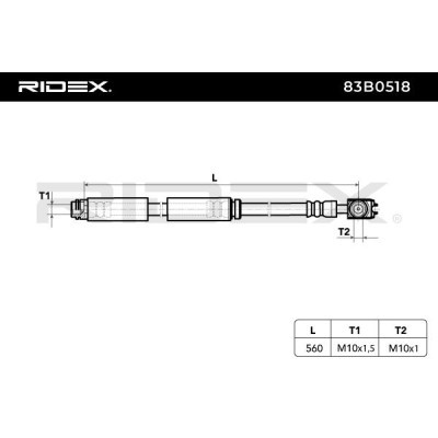 Brake Hose RIDEX 83B0518 83B0518 - photo 7
