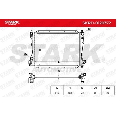 Radiator, Engine Cooling Stark SKRD-0120372 SKRD-0120372 - photo 3