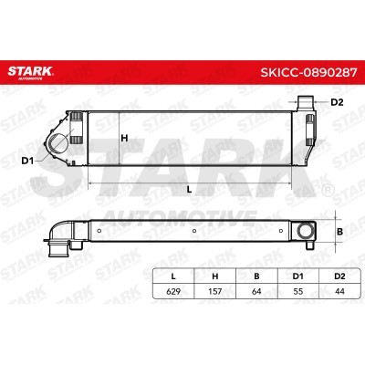 Intercooler, Charger Stark SKICC-0890287 SKICC-0890287 - photo 7