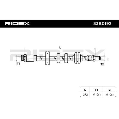 Brake Hose RIDEX 83B0192 83B0192 - photo 3