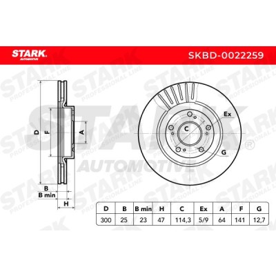 Brake Disc Stark SKBD-0022259 SKBD-0022259 - photo 5
