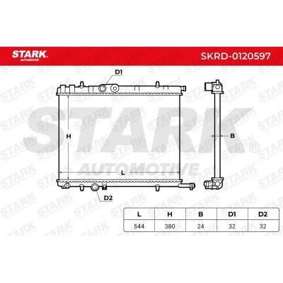Radiator, Engine Cooling Stark SKRD-0120597 SKRD-0120597 - photo 7